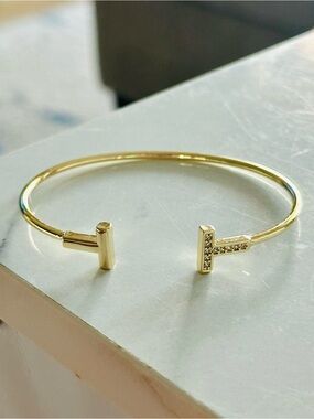 T Wire Cuff Bracelet